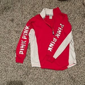 PINK quarter zip sweatshirt